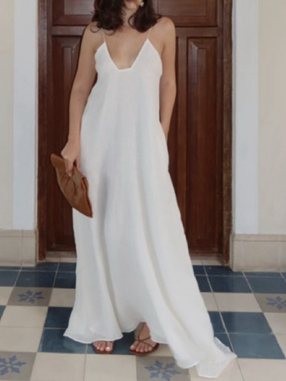 Massimo Dutti Linen Blend Maxi Dress - Picture 6 of 8
